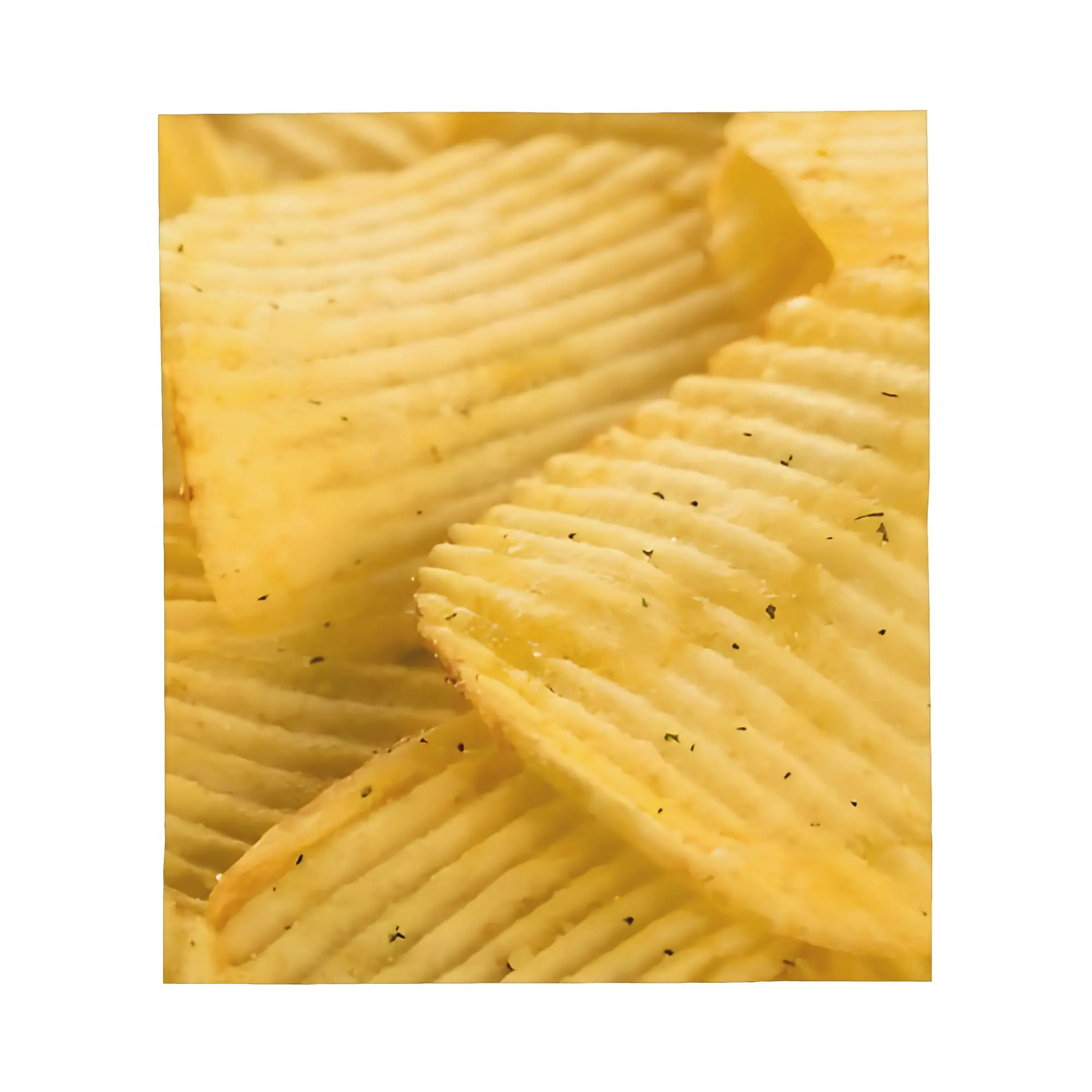 1PC Ruffled Potato Chips Blanket Throw Blanket Novelty Warm Blanket All Season Gift