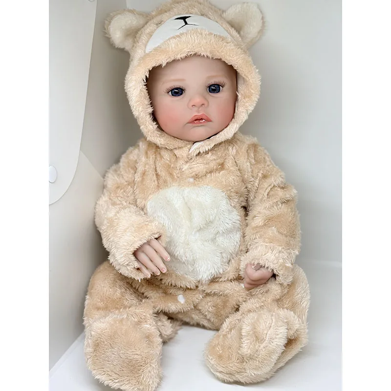 45cm Cute Baby Meadow Handmade 3D Skin Multiple Layers Painting  Cotton Body or Silicone Vinyl Body Doll