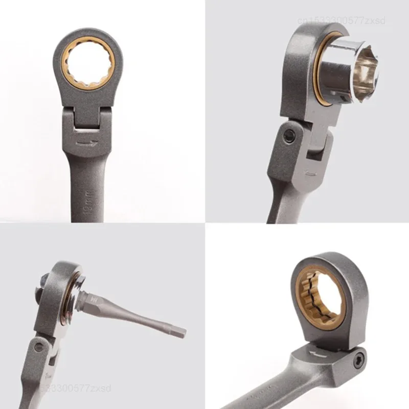Imagem -06 - Multifuncional Ratchet Spanner Grupo Cabeça Flexível Caixa Dupla Chave Soquete Chave de Fenda Bits Auto Reparação Ferramenta 23 Pcs