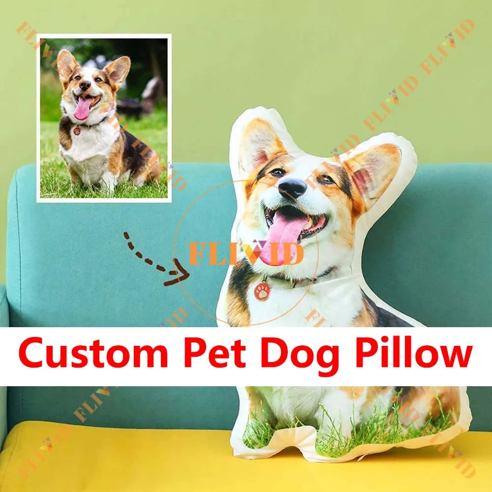 

Custom 3D Animals Pillow,Customized Cat Dog Pillows,Personalized Cushion,Pet Loss Memorial Birthday Gift,Pet Lover Gifts