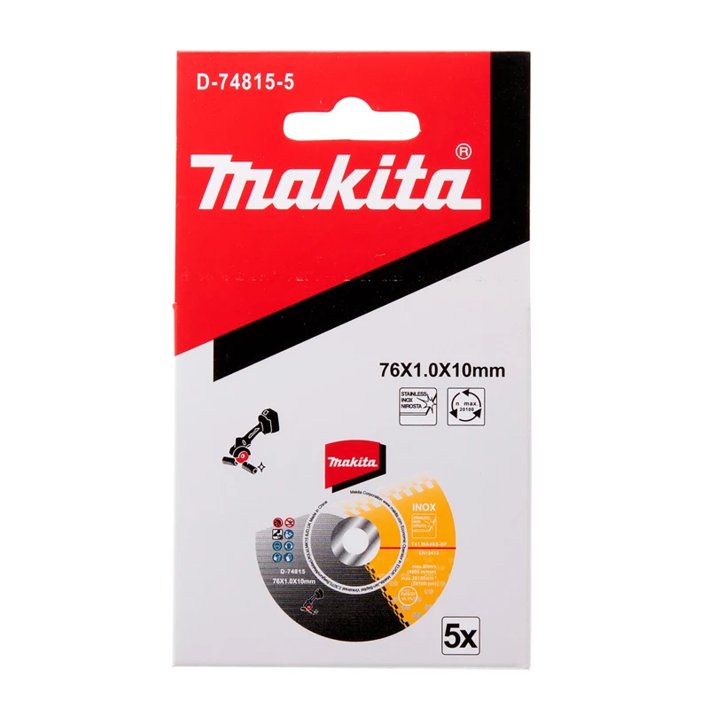 Makita D-74815-5 D-78374 D-77263 Cut-Off Wheel 76MM For Use With DMC300 Sturdy Durable Tools Accessories