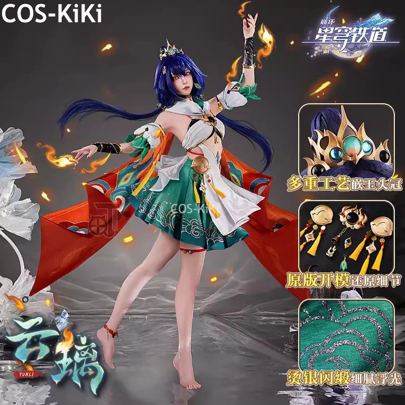 COS-KiKi Honkai: Star Rail Yunli Game Suit National Style Dress Uniform Cosplay Costume Halloween Party Role Play Outfit Women