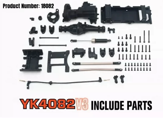 YIKONG YK4082 YK4083 RC Car Parts Medium Wave Box Upgrade and Modification Accessories New Gearbox 18082 18083