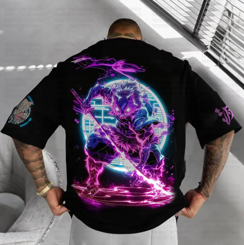 

Ghostblade аниме периферийный персонаж с принтом мужская и женская футболка с короткими рукавами Harajuku свободная футболка в уличном стиле