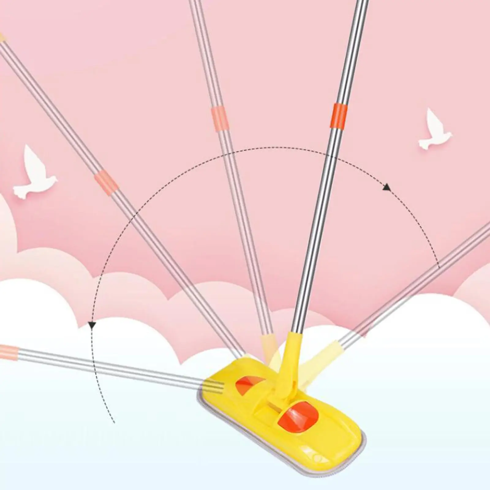 Giocattoli per la pulizia dei più piccoli Strumento per la pulizia in miniatura per la scuola materna dai 3 ai 6 anni giallo