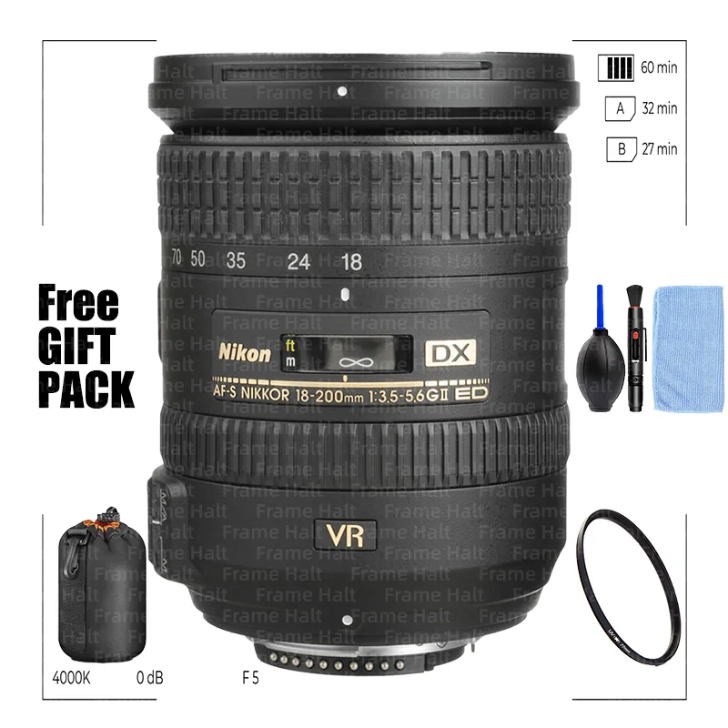 Nikon AF-S DX NIKKOR 18-200mm f/3.5-5.6G ED VR II Lens