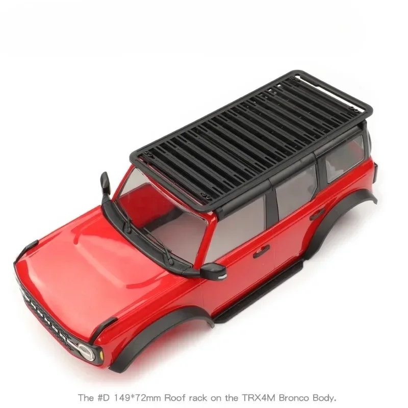 1/18 1/12 1/24 rack de teto plataforma porta-bagagens para peças opcionais de carro TRX4M SCX24 RC # A/B/C/D