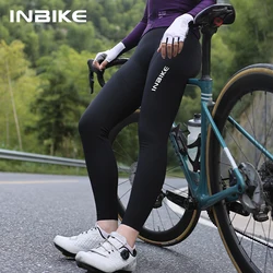 INBIKE Winter Women's Cycling Pants Padded Thermal Fleece Bike Riding Tights Professional Bicycle Road Trousers Biking Clothing