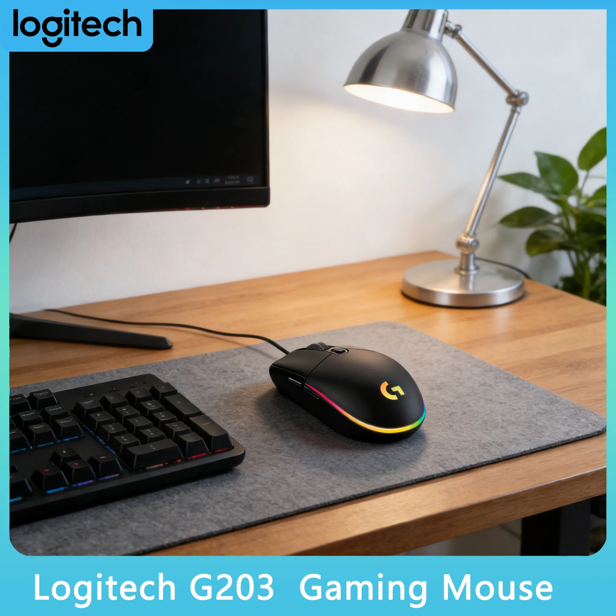 

Logitech G203 Ergonomic Design Ideal for Prolonged Computer Use