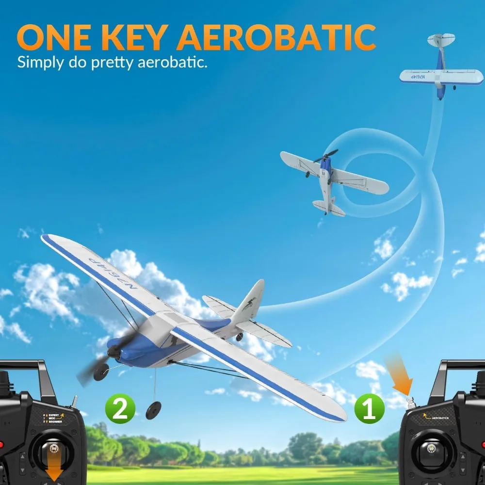 RC Airplane Sport Cub 4CH with Prop Saver, 6-Axis Gyro, 3 Flight Modes