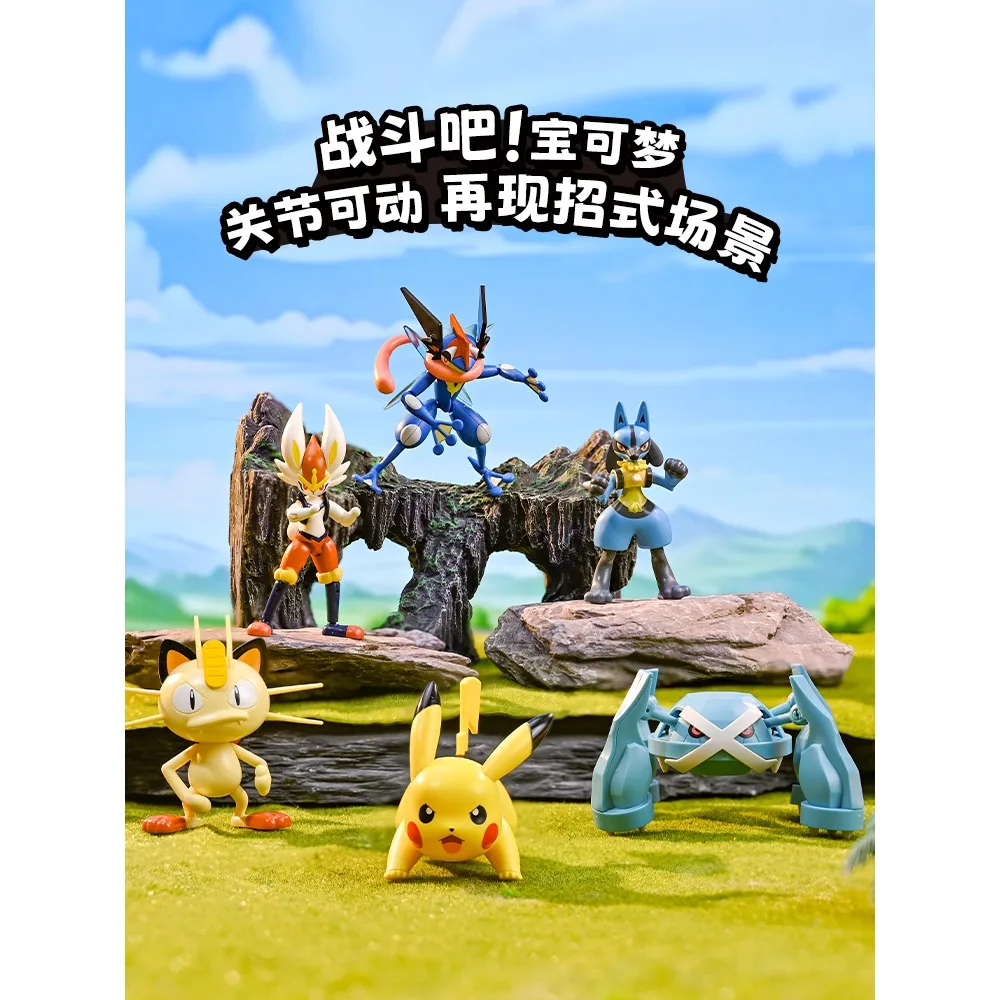 Keeppley – figurines d'action Pokemon originales, dessin animé, modèle mobile assemblé, jouets, ornements décoratifs, cadeaux exquis pour enfants