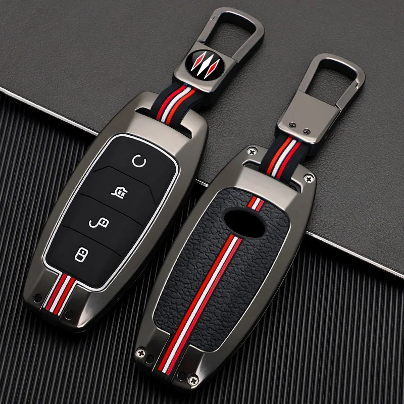 Alloy Car Key Case Cover Holder for BYD Second Song Pro Tang Dm QIn PLUS MAX Yuan Generation Atto 3 Han EV Dolphin Accessories