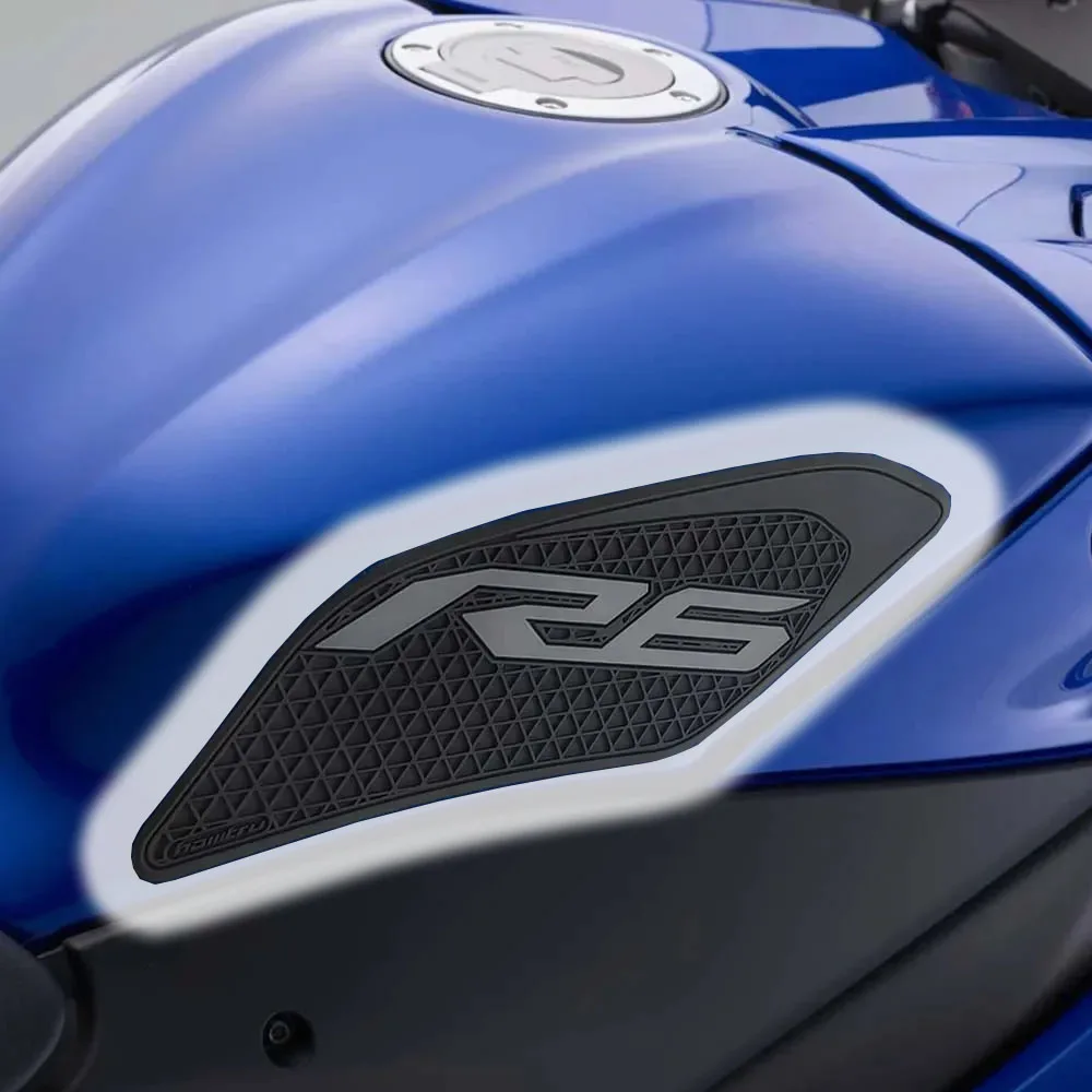 

Motorcycle Anti Slip Tank Traction Pad Knee Grip Protector sticker For YZF R6 2017-2025