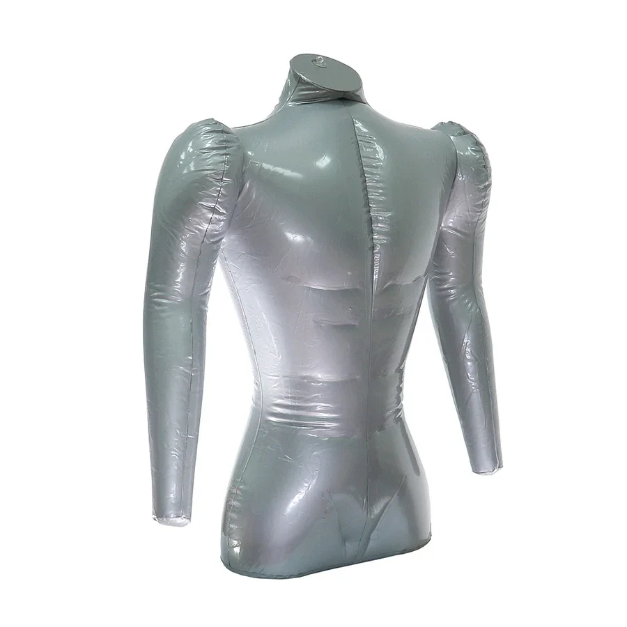 Man Half Body With Arm PVC Inflatable Mannequin Male Dummy Torso Model For Jewelry Scarf Display Clothing Displays Mannequin