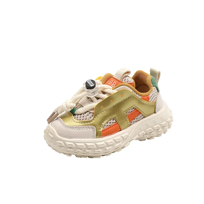 Children Sneakers Boys Breathable Mesh Running Shoes Fashion Baby Toddler Girls Thick Sole Tennis Shoes Outdoor Casual Shoes