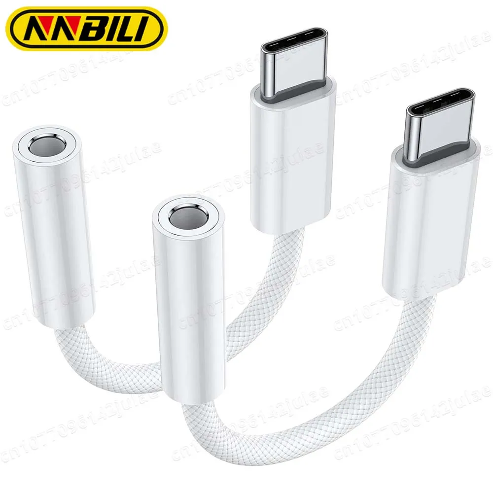 NNBILI USB Type C to 3.5mm Female Headphone Jack Adapter USBC to Aux Audio Cable Cord for iPhone15 Pro Max Plus iPad Pro MacBook