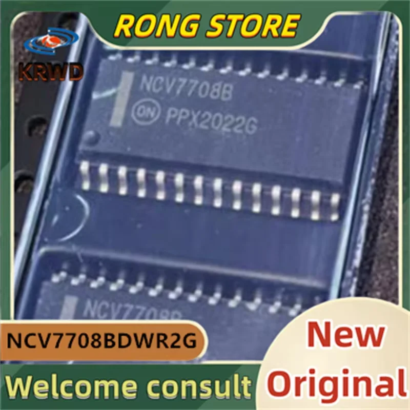 

2PCS NCV7708B New and Original Chip IC NCV7708BDWR2G NCV7708BDWR NCV7708 SOP28 Gate drive chip