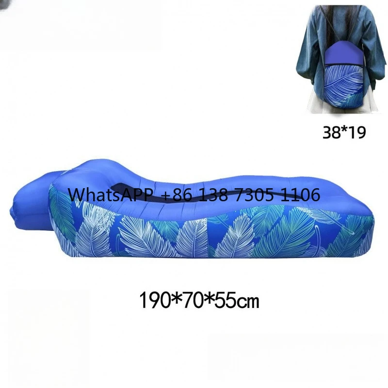 

Outdoor Lazy Inflatable Sofa Music Festival Portable Beach Air Adult Inflatable Bed Sleeping Camping Automatic
