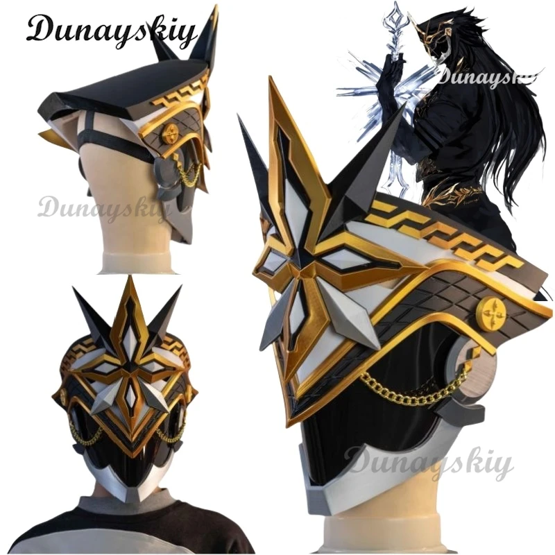 

Captain Capitano Mask Cosplay Props Game Genshin Impact Cosplay Fatui Harbinger Captain Cosplay Mask Halloween