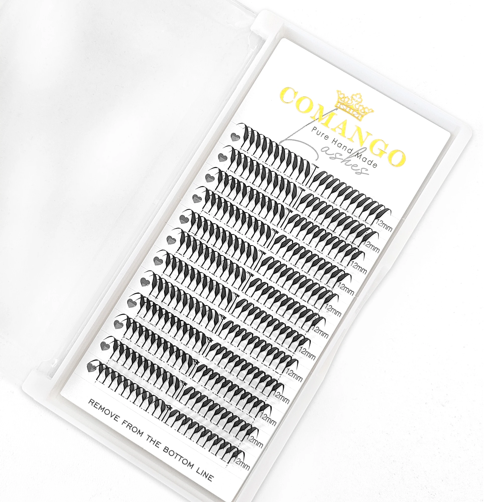 CoMango 12 Reihen Fuchs comic spire Wimpernverlängerung C D curl weich matt schwarz Wimpern Premium Feder falsche Wimpern Großhandel