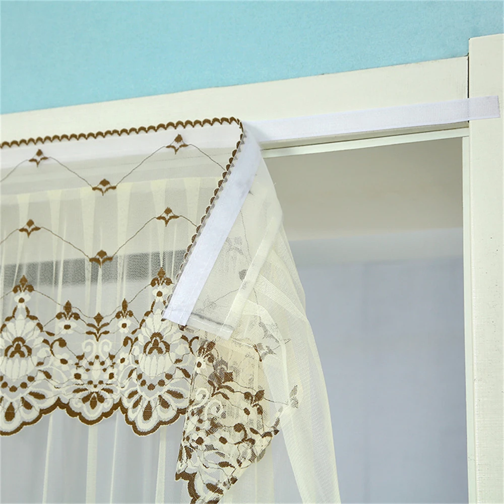 Lace Door Curtain without Punching, Net Gauze, Double Layer, Mosquito Proof, Ventilation Partition, Summer, Home