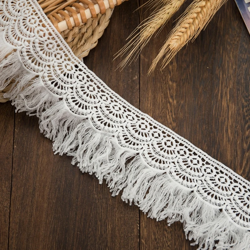 Lace Trim Tassel Decaration Women's Clothing for Doll House Decoration Bedding Wedding Dresses Accessories DIY Drop Shipping