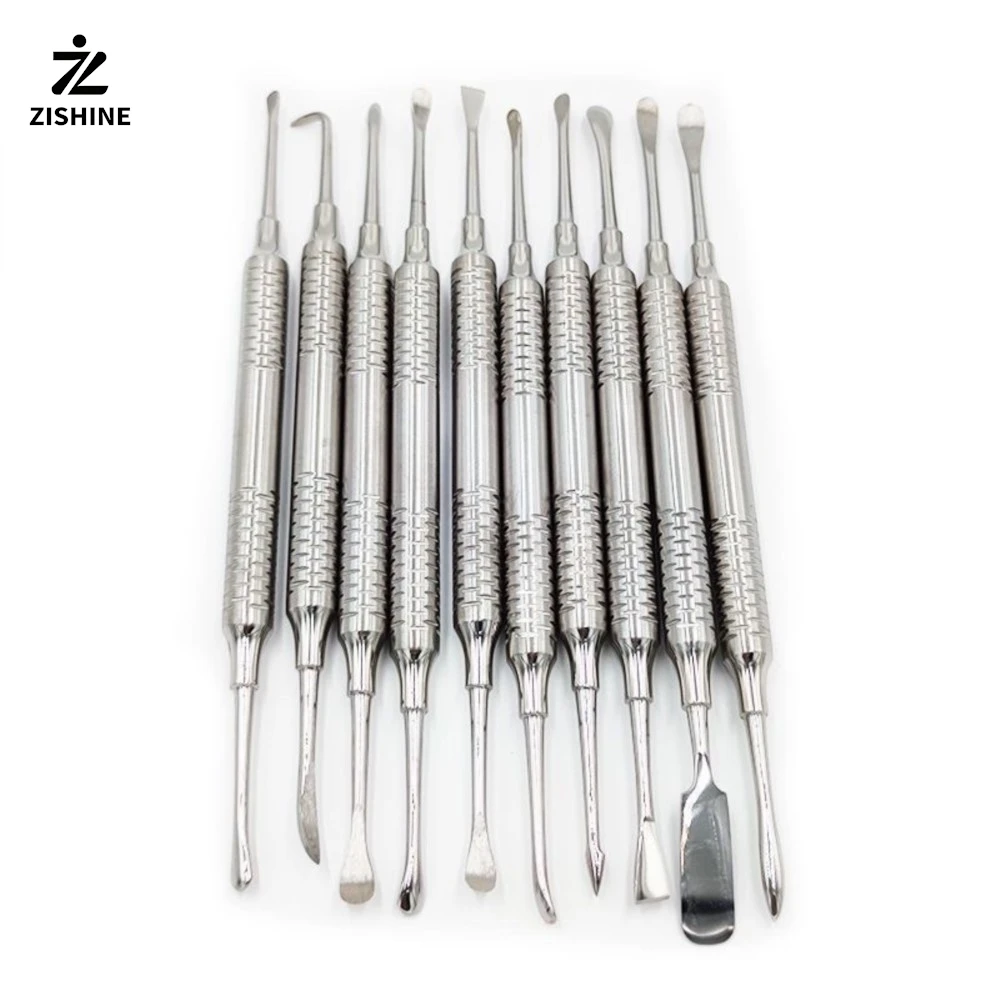 1/7Pcs Dental Periosteal Elevator Set Stainless Steel Implant Surgical Bone Separator Double Ended Flap Instruments 1-7#