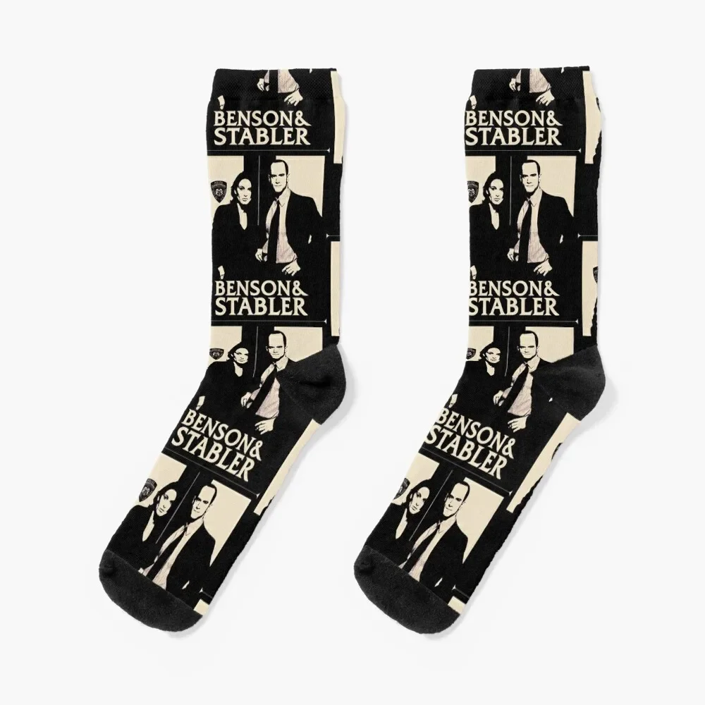 

Olivia and Elliott - The Black Stencil Socks moving stockings snow Men Socks Women's