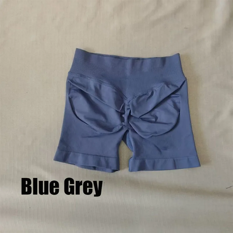 DF L0G0 Dames Impact High Waist Naadloze Hip Lifting Shorts Elastisch Ademend Fitness Yoga Running Workout Shorts
