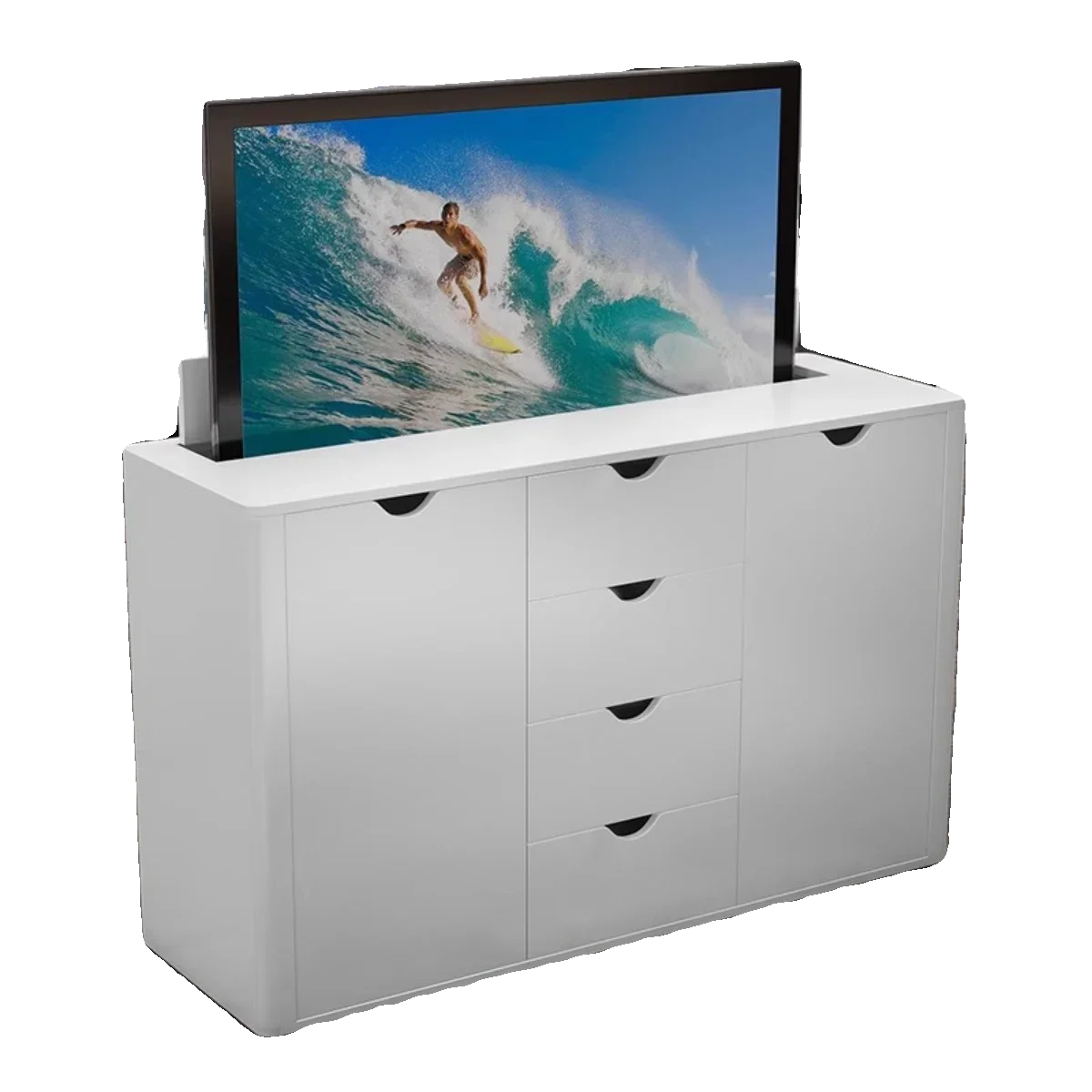 

Modern simple living room household intelligent electric remote control lifting hidden TV cabinet