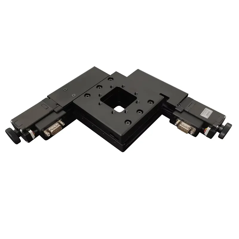 PT-XY15 95*95 مللي متر المرحلة الخطية بمحركات XY المرحلة المجهر المرحلة الكهربائية XY منصة الجمع المتكاملة السفر 15 مللي متر