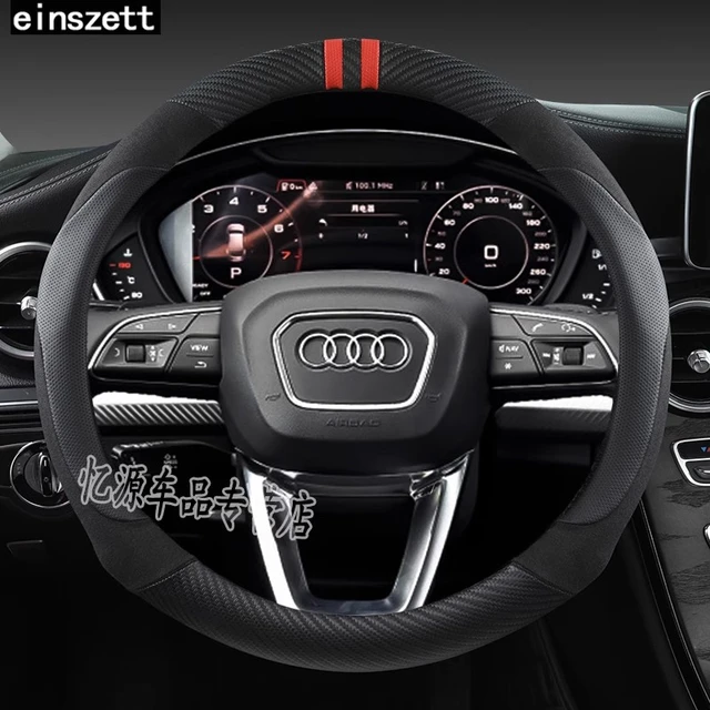 for Audi A4 B9 A4L Typ 8W 2016~2023 Universal（O-type Steering Wheel） anti  slip fashion Sports style car Steering Wheel Cover - AliExpress