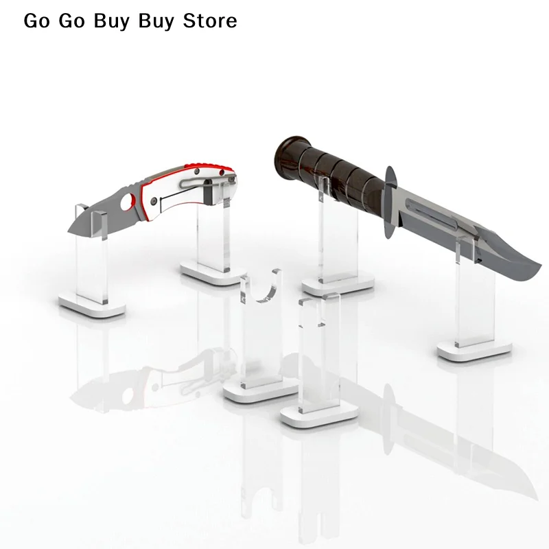 Transparent Acrylic Display Stand Knives Holder Cutter Display Holder Collection Rack Cutter Holder Toy Knife Collection Display