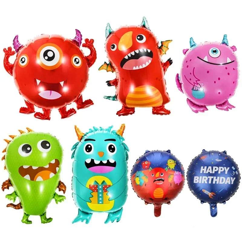 

2pcs New Alien Balloon Alien Virus Shape Balloon Aluminum Film Monster Children's Cartoon Decoration