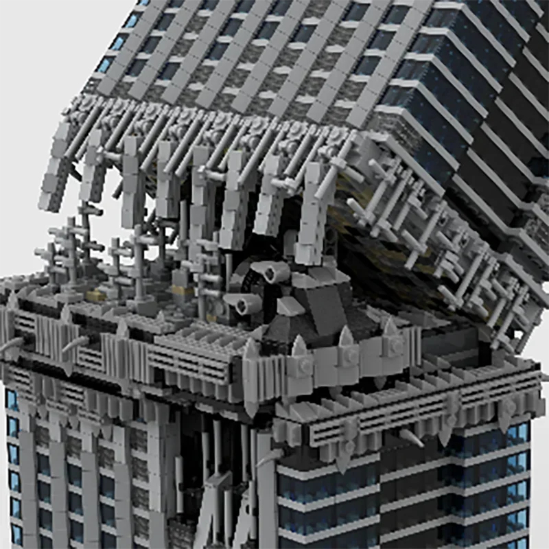 Street View Model Moc Building Bricks UCS Skyscraper Collapse Technology Modular Blocks Gifts Christmas Toys DIY Sets Assembly