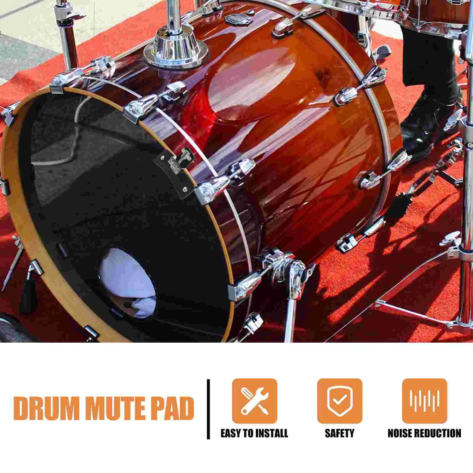 Drum Mute Pad Replacement Percussion Instruments Drum Dampener Accessories Professional Drums Pads