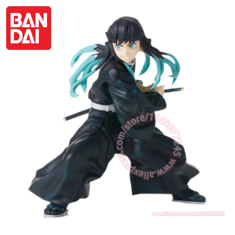 ของแท้ BANDAI Demon Slayer Tokitou Muichirou รูปอินเทรนด์อะนิเมะการ์ตูนชุดเครื่องประดับตกแต่งของเล่นเด็ก