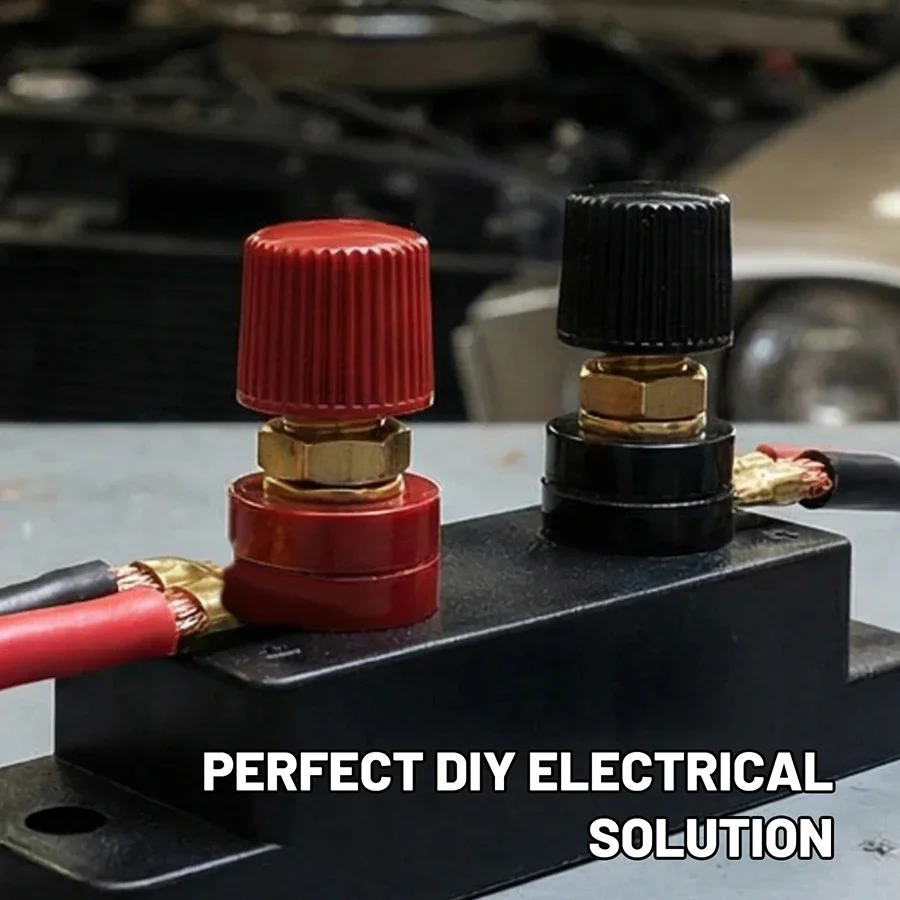 

M6 M8 Wire Binding Post Thread Screw Cable Connector Inverter High Current Lithium Battery Copper Terminal Block