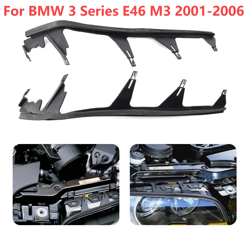 Flexible Headlight Cover Gasket Headlight Sealing Strip Gasket Auto Accessories for BMW 3 SERIES E46 M3 2001-2006