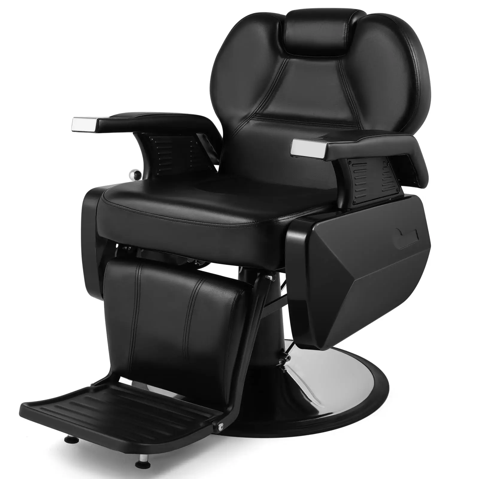 Professional Barber Chair, All Purpose Reclining Salon Chair | Heavy Duty Hydraulic Pump, Multi-functional, 360°