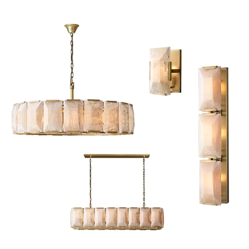 

New Marble Chandelier Pendant Light for Ceiling Dimmable 3 Color Lighting Nordic Luxury Style Home interior lighting