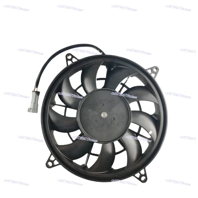 Ventilador Axial de Flujo de Aire Eléctrico BLDC de 255 mm (10 Pulgadas) para Autobuses, Piezas de Repuesto BTMS