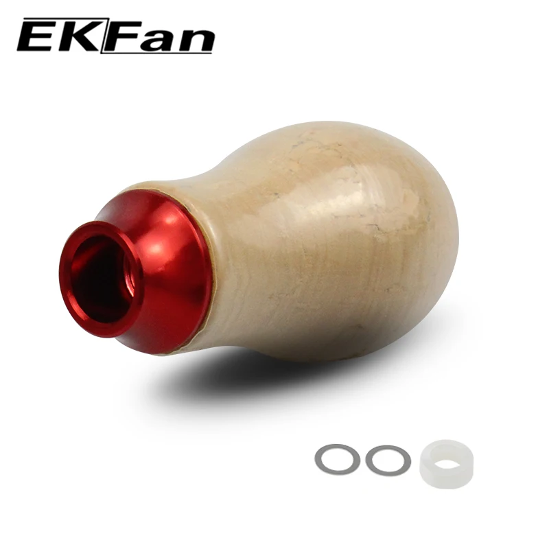 EKFan Soft Wood Fishing Reel Knob Suit For 1000-5000 Series SHI & DAI Spinning Tackle Accessories