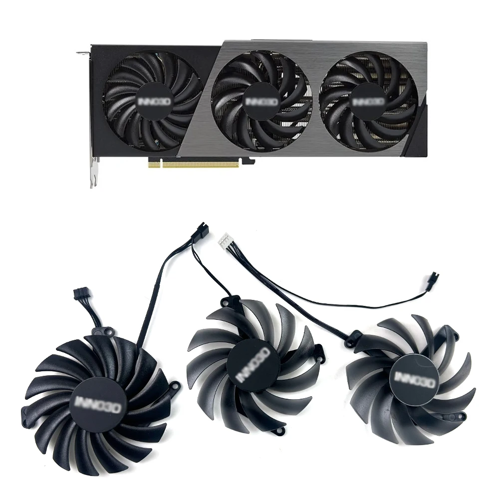 NEW Cooling Fan 87mm 4pin  CF-12910S CF-12915S RTX4060 3X GPU FAN For Inno3d RTX 4070Ti 4070 4060Ti X3 OC Graphics Card Fans