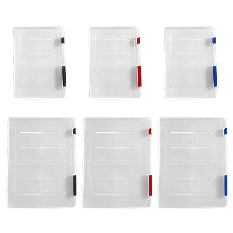 Waterproof File Storage Boxes Portable PP Transparent Document Paper Sorting Clear Filling for Case Box Protect Document