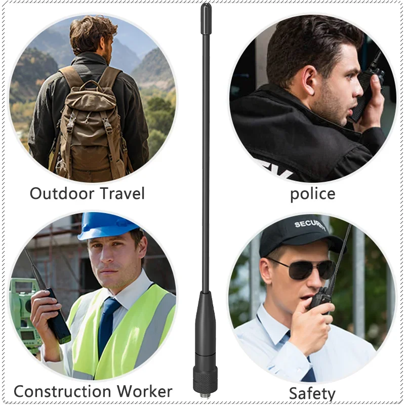 Baofeng UV-26 Antenna Original SMA-F Dual Band VHF UHF Flexible Soft Antenna For UV-K6 UV-5RH Pro UV-21 Pro UV-25 Two Way Radios