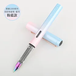 Hero 1359 Colorful Iridium Gold Pen - Star River Series Polarized Light Tip High Beauty Student Calligraphy Pen  Set Ink Pen
