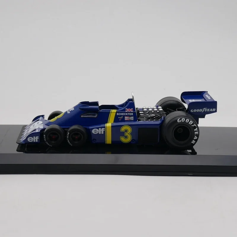 Diecast IXO 1:24 Scale TYRRELL P34 Jody Scheckter 1976 Formula 1 Racing Alloy Car Model Collectible Toy Gift Souvenir Display