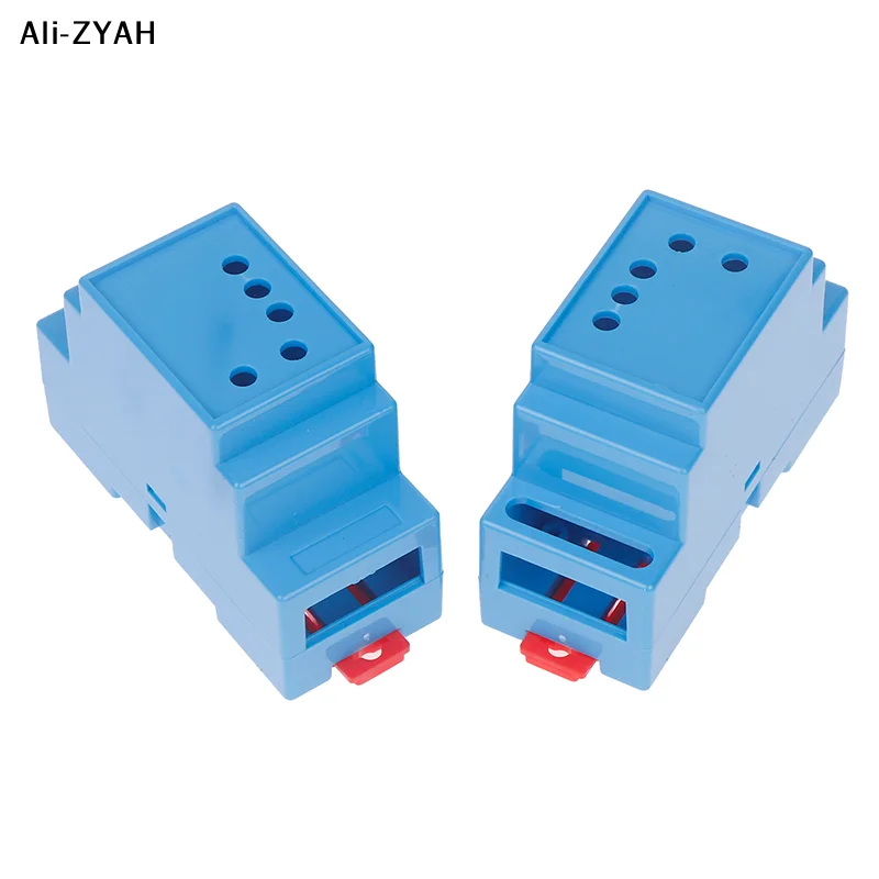 【Z】1PC DIN Rail PLC Junction Box Plastic Electronics Box Project Case 4Colors 88x37x59mm 35-Rail Mounting Instrument Housing view 4