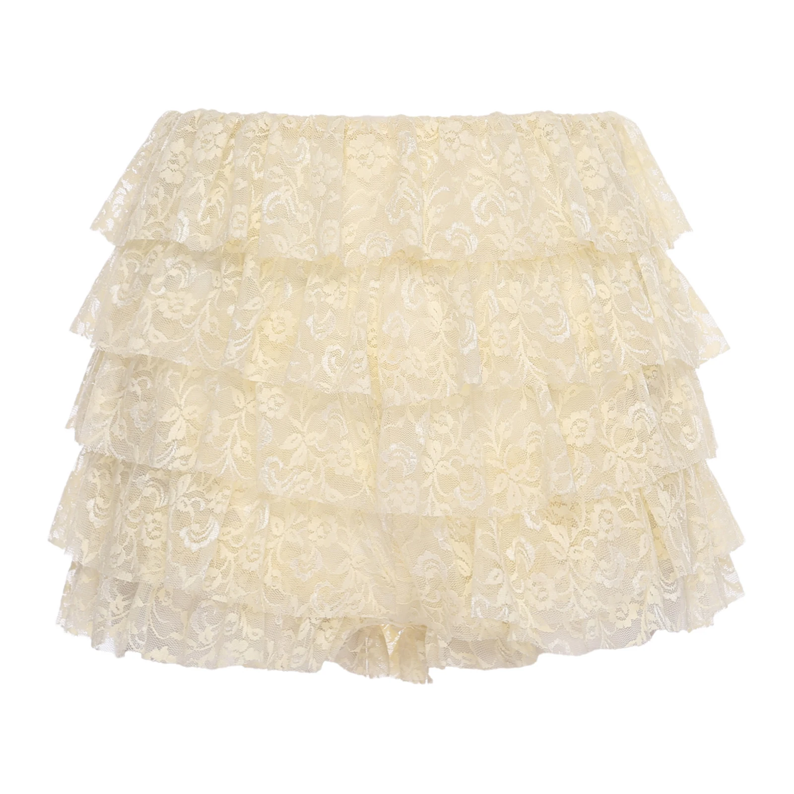 النساء المتدرج الدانتيل السراويل كولوتيس منخفضة الارتفاع تكدرت الأزهار الدانتيل بطانة كاملة الغنيمة السراويل السراويل الساخنة لوليتا فستان السروال #4